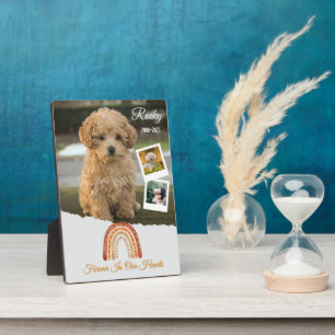 Forever in unserem Herzen Personalisiert Hunde-Ged Fotoplatte