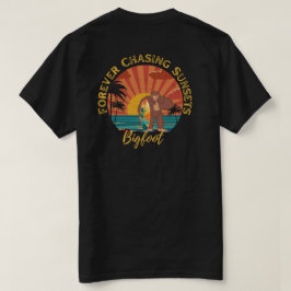Forever Jagd Sonnenuntergänge Bigfoot Surfen Schwa T-Shirt