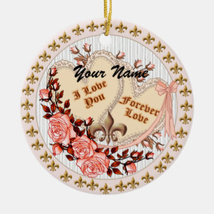 Forever Liebe   Keramik Ornament