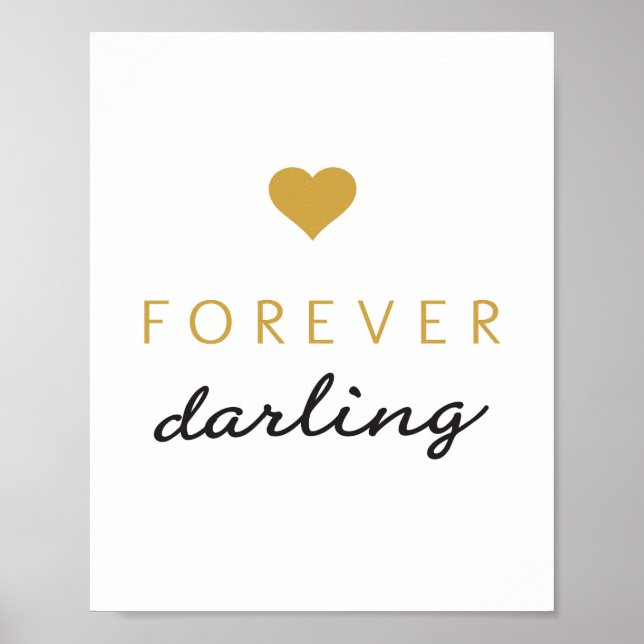 Forever Liebling - Kunstdruck Poster (Vorne)