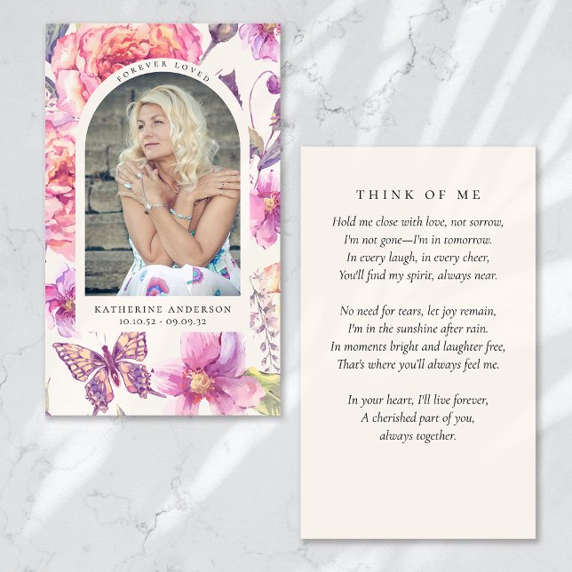 Forever Love Butterfly-Gedenkkarte (Von Creator hochgeladen)