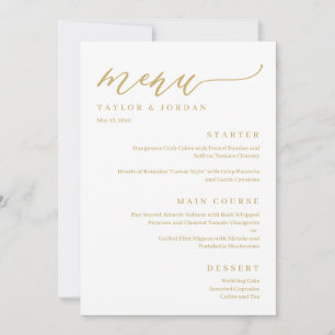 Forever Love EDITABLE COLOR Wedding Menu Card Einladung