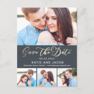 Forever Love EDITABLE FARBE Save the Date Postkarte