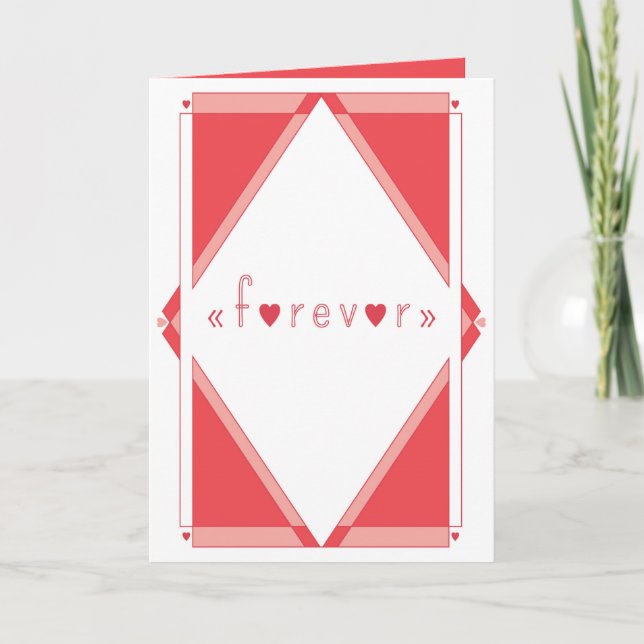 Forever Love Feiertagskarte (Vorderseite)