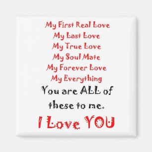 Forever Love Gedicht Magnet