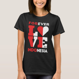 Forever Love Indonesien Frauen Schwarz T-Shirt