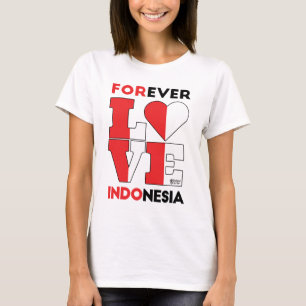 Forever Love Indonesien Frauen White T-Shirt