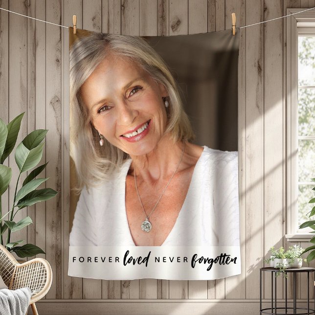 Forever Love Nie vergessen Foto Memorial Fleecedecke (Von Creator hochgeladen)
