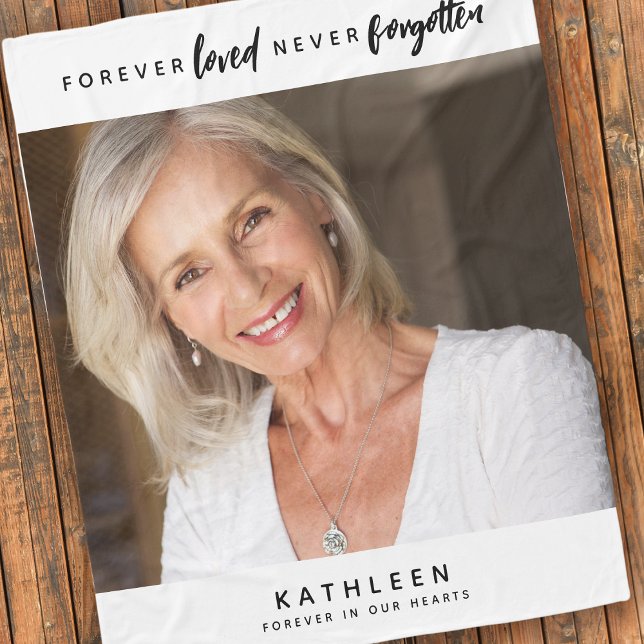 Forever Love Nie vergessen Foto Memorial Fleecedecke (Von Creator hochgeladen)