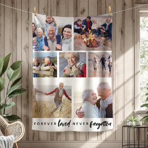Forever Love Niemals vergessen 7 Foto Memorial Fleecedecke