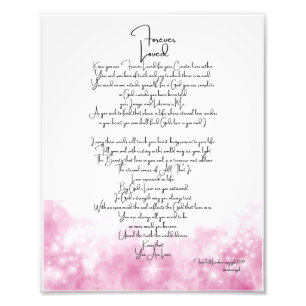 Forever Love Pink Fotodruck