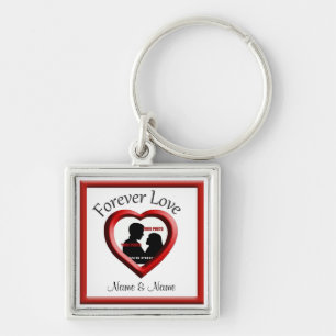 Forever Love Red Heart Premium Schlüsselanhänger