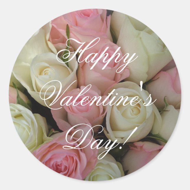 Forever Love Runder Aufkleber (Vorderseite)