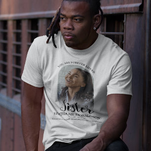 Forever Love Sister   Foto Memorial T - Shirt