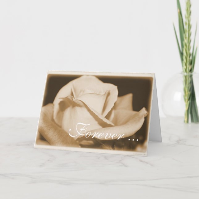 Forever Love Valentine Card Feiertagskarte (Vorderseite)