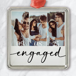 Forever Love Wedding Fotos halten Ornament Aus Metall