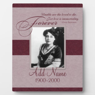Forever Loved Custom Memorial Fotoplatte