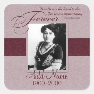 Forever Loved Custom Memorial Quadratischer Aufkleber