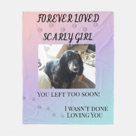 Forever Loved Gradient Memorial Fleecedecke