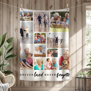 Forever Loved Nie vergessen 12 Foto Memorial Fleecedecke