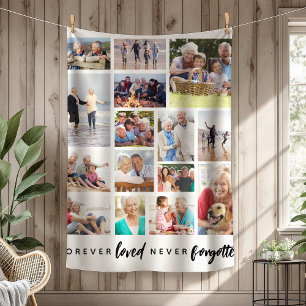 Forever Loved Nie vergessen 15 Foto Memorial Fleecedecke