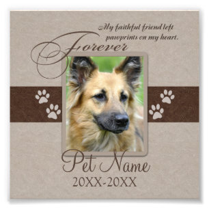 Forever Loved Pet Beileid Fotodruck