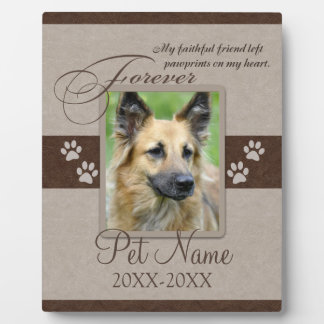 Forever Loved Pet Beileid Fotoplatte