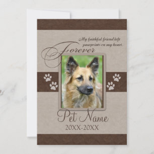 Forever Loved Pet Beileid Karte