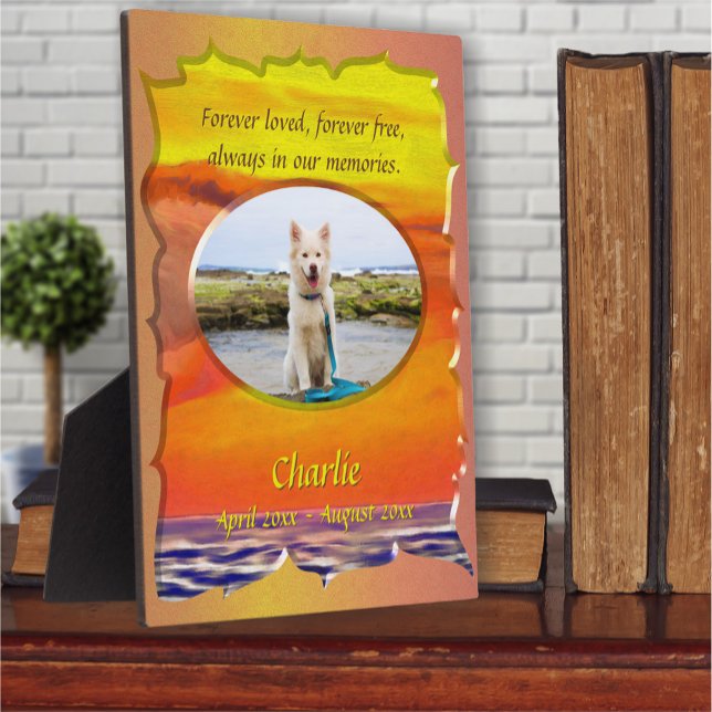 Forever Loved Pet Memorial 2443 Fotoplatte (Von Creator hochgeladen)
