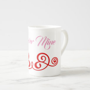 Forever Mine Rosa und Rote Tasse