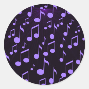 Forever music_ runder aufkleber
