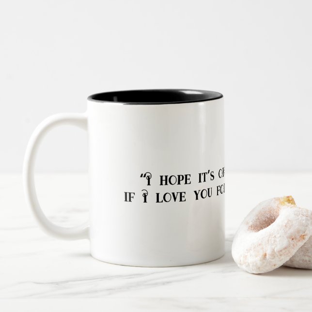 Forever Personalisiert Boyfriend | Zweifarbige Tasse (Mit Donut)