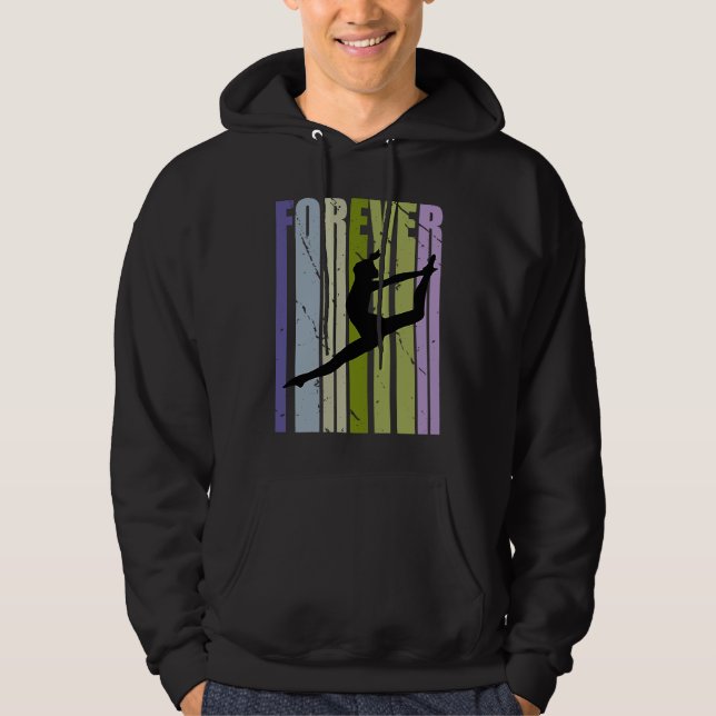 Forever Retro Dance Motivational Inspiring Cute Co Hoodie (Vorderseite)