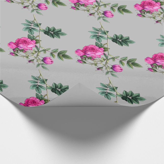 Forever Romantic Rosa Cloudy Day Geschenkpapier (Ecke)