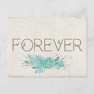 Forever Save the Date für Hochzeiten Ankündigungspostkarte