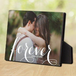 FOREVER Script Easel Back Foto Frameless Fotoplatte