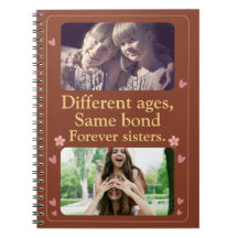 Forever Sisters – Benutzerdefiniertes Foto-Notizbu