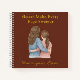 Forever Sisters – Custom Photo Notebook Gift Notizbuch