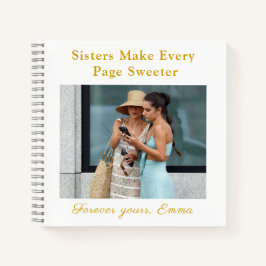 Forever Sisters – Custom Photo Notebook Gift Notizbuch