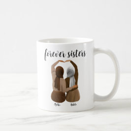 Forever Sisters Personalisiert Hijabi-Geschenk Kaffeetasse