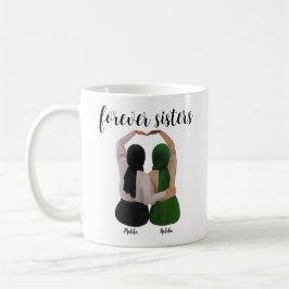 Forever Sisters Personalisiert Hijabi-Geschenk Kaffeetasse