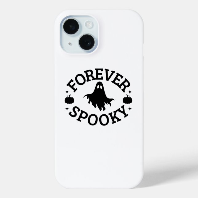 Forever Spooky Ghost & Pumpkin Phone Case (Rückseite)