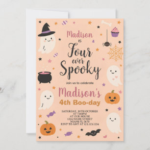 Forever Spooky Kids Boo-Day Einladung zum Geburtst