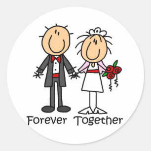 Forever Together T - Shirt and Gifts Runder Aufkleber