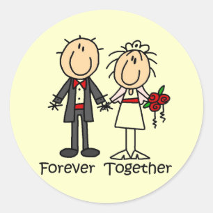 Forever Together T - Shirt and Gifts Runder Aufkleber