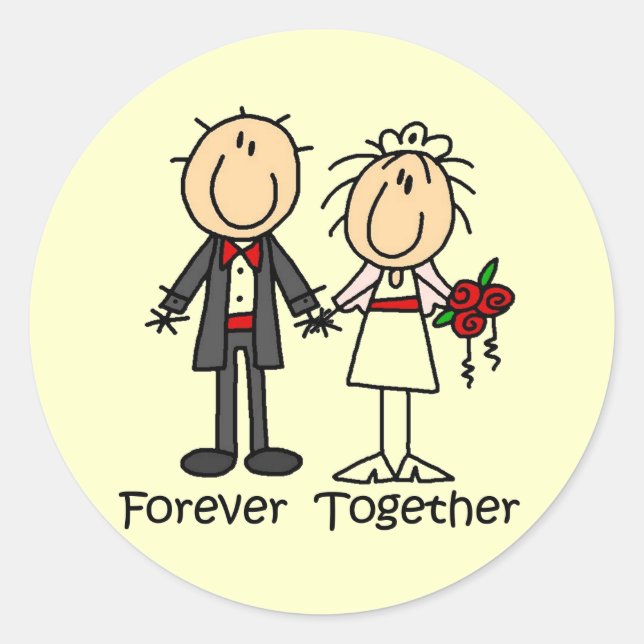 Forever Together T - Shirt and Gifts Runder Aufkleber (Vorderseite)