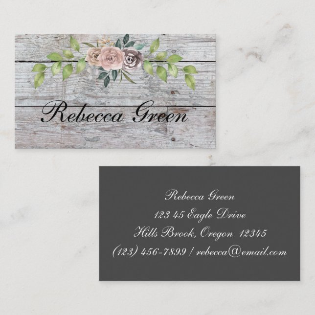 Forever Two Hearts - Eine Liebe Visitenkarte (Vorne/Hinten)