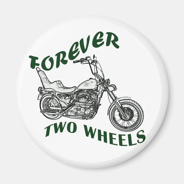Forever Two Wheels - Biker Magnet (Vorne)