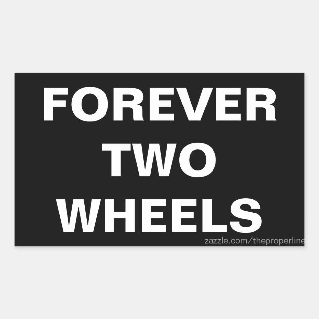 Forever Two Wheels Stickers (Vorderseite)