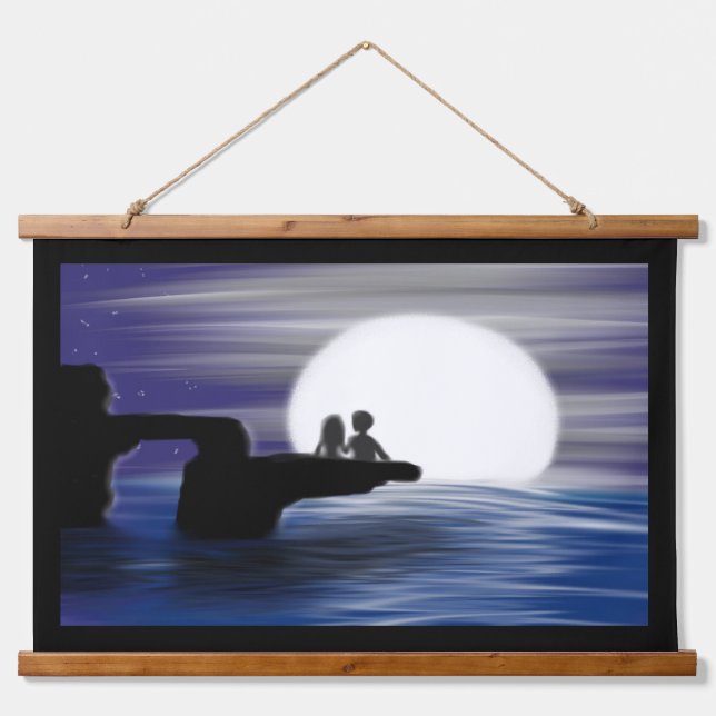 "Forever" Wandteppich Mit Holzrahmen (Vorne)